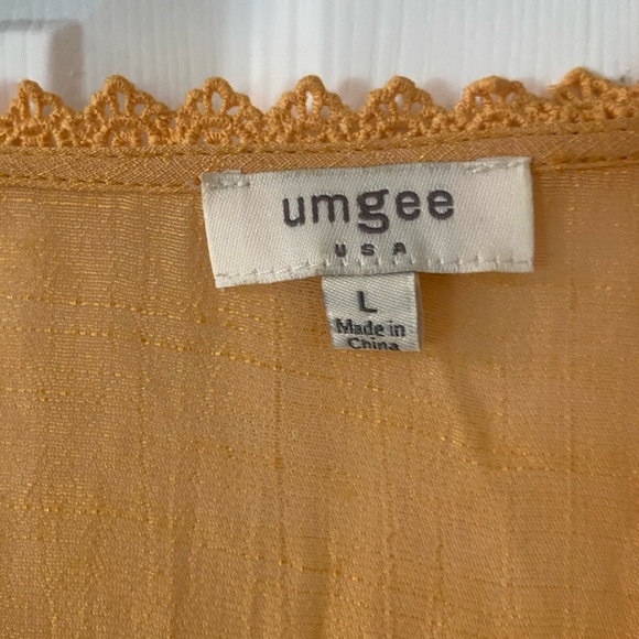 Umgee Yellow Above the Knee Dress - Picture 2 of 4